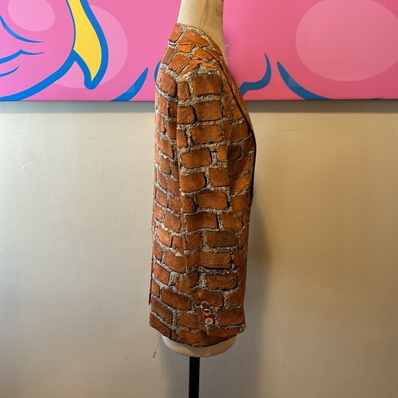 Moschino Rust Gray Brick Blazer Jacket The Nanny - Picture 4 of 12